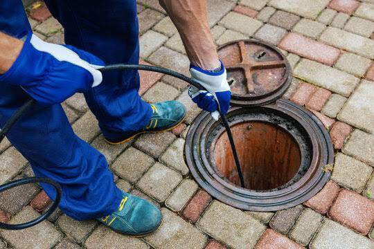 Sewer cleaning in progress (uploaded image)